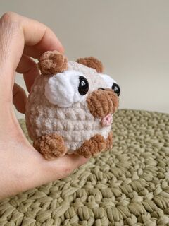 мягкая игрушка мопс ручной работы / брелок мопс, Вариации товаров: 3, Основной цвет: Бежевый, изображение 5