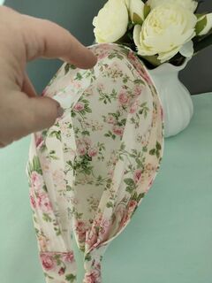 Косынка бандана на резинке женская хлопок Прованс, изображение 4