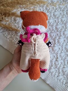 Мягкая игрушка лисенок вязаный / игрушка ручной работы, изображение 6