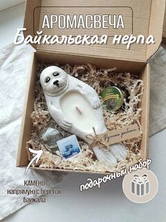 Ароматическая свеча Байкальская нерпа