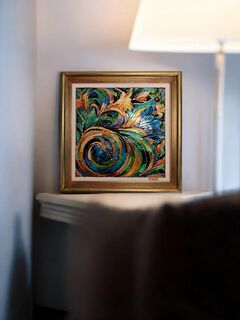 Картина на стекле 20*20 см., изображение 2