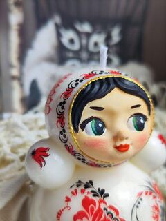 Свеча интерьерная Неваляшка Варвара, изображение 3