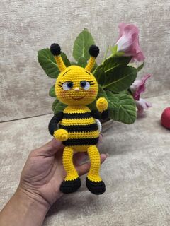Пчела, вязаная игрушка сувенир, изображение 6