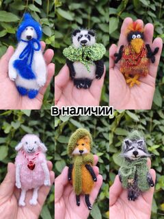 Игрушки вязаные Брелоки Сувениры