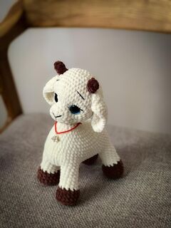 Мягкая вязаная игрушка " Козленок", изображение 3