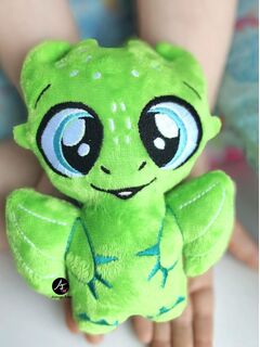 Мягкая игрушка плюшевый Дракон "Сувенир Дракоша FomiToys 16 см". Подарок на день рождения/на новый год, Основной цвет: Зеленый, изображение 4