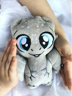 Мягкая игрушка плюшевый Дракон "Сувенир Дракоша FomiToys 16 см". Подарок на день рождения/на новый год/ для малыша, Основной цвет: Серый