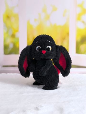 Игрушка мягкая вязанная кролик Максик, изображение 7