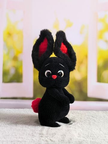 Игрушка мягкая вязанная кролик Максик, изображение 9