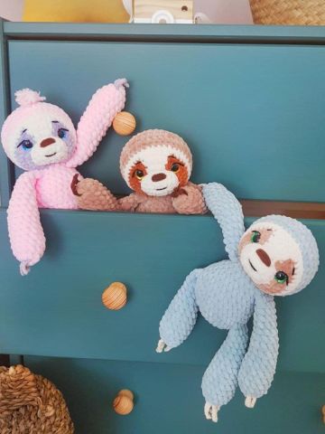 Мастер-класс "Ленивец" вязание крючком автор Chirka_toys, изображение 2