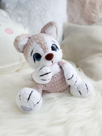 Мастер-класс "Хаски" вязание крючком автор Chirka_toys, изображение 3