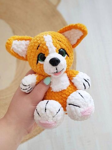 Мастер-класс "Корги" вязание крючком автор Chirka_toys