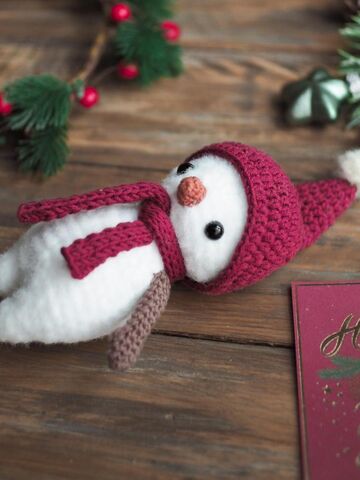 Мастер-класс снеговик Фрости амигуруми схема вязания, изображение 5