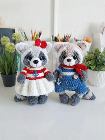 Мастер-класс "Енотики" вязание крючком автор Chirka_toys