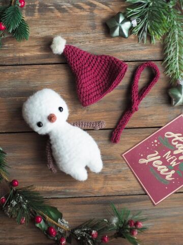 Мастер-класс снеговик Фрости амигуруми схема вязания, изображение 2