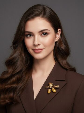 Брошь с янтарем Дубок, изображение 3