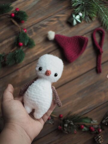 Мастер-класс снеговик Фрости амигуруми схема вязания, изображение 9