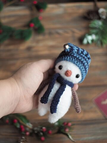 Мастер-класс снеговик Фрости амигуруми схема вязания, изображение 3