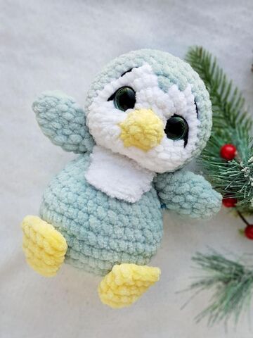 Мастер-класс "Пингвинёнок" вязание крючком автор Chirka_toys