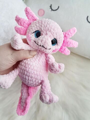 Мастер-класс "Аксолотль" вязание крючком автор Chirka_toys, изображение 4