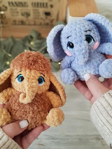 Мастер-класс «Слонёнок Мамонтёнок» из серии МК Крошки-Горошки, вязание крючком автор Chirka_toys, изображение 6