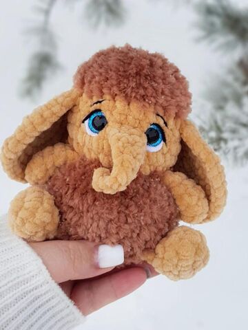 Мастер-класс «Слонёнок Мамонтёнок» из серии МК Крошки-Горошки, вязание крючком автор Chirka_toys, изображение 4