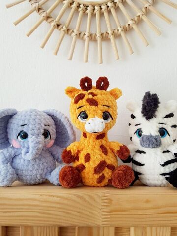 Мастер-класс «Мини Жирафик» из серии МК Крошки-Горошки, вязание крючком автор Chirka_toys, изображение 4