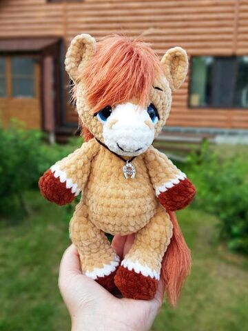 Мастер-класс "Лошадка" вязание крючком автор Chirka_toys, изображение 8