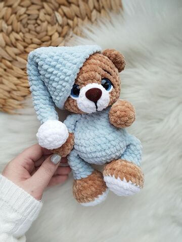 Мастер-класс "Мишка и Зайка в пижамках" вязание крючком автор Chirka_toys, изображение 2