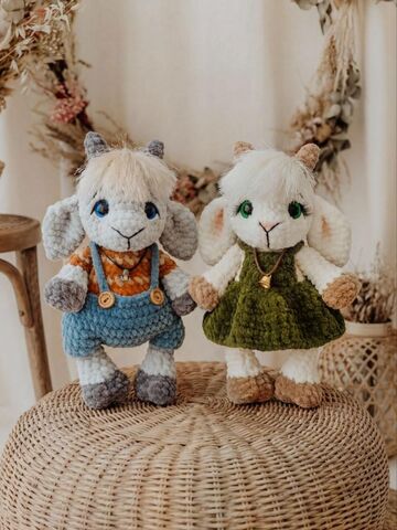 Мастер-класс "Козлятки" вязание крючком автор Chirka_toys