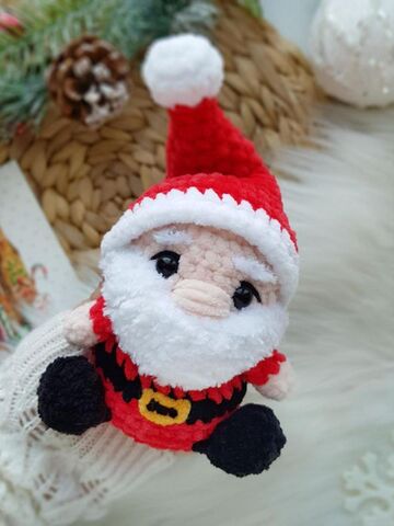 Мастер-класс «Санта и Гномик» из серии МК Крошки-Горошки, вязание крючком автор Chirka_toys, изображение 4