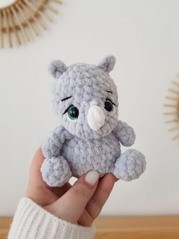 Мастер-класс «Бегемотик и Носорожек» из серии МК Крошки-Горошки, вязание крючком автор Chirka_toys, изображение 2