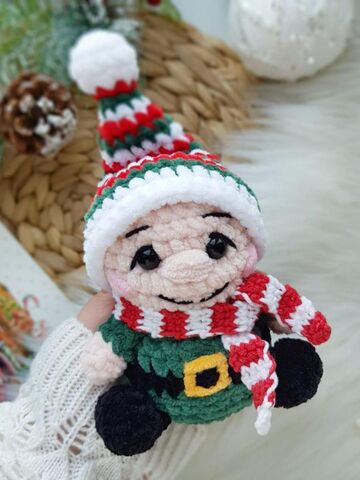 Мастер-класс «Санта и Гномик» из серии МК Крошки-Горошки, вязание крючком автор Chirka_toys, изображение 3