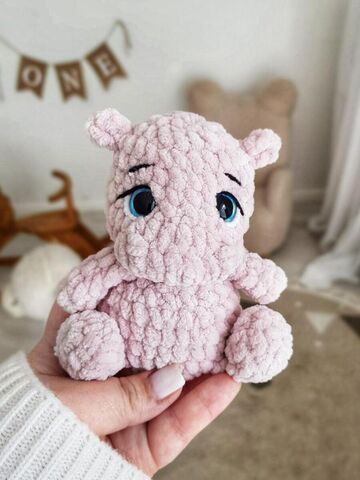 Мастер-класс «Бегемотик и Носорожек» из серии МК Крошки-Горошки, вязание крючком автор Chirka_toys, изображение 3