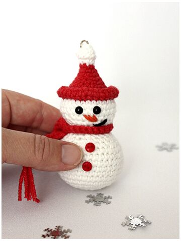 Мастер-класс Снеговик крючком, изображение 2