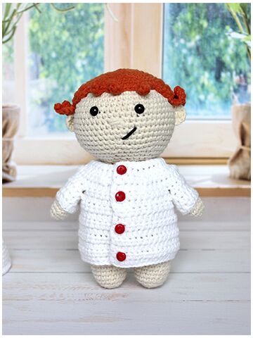 Мастер-класс кукла Доктор крючком, изображение 2