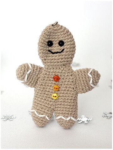 Мастер-класс Пряничный человек крючком, изображение 4