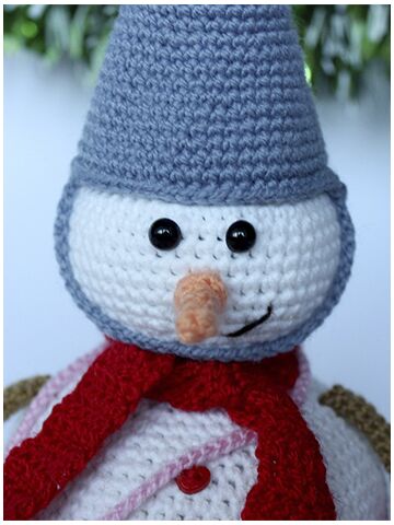 Мастер-класс Снеговик крючком, изображение 4