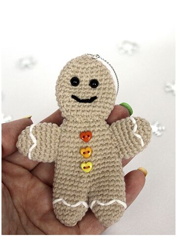 Мастер-класс Пряничный человек крючком, изображение 5