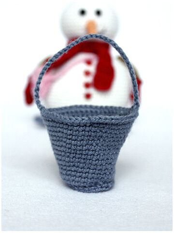 Мастер-класс Снеговик крючком, изображение 6