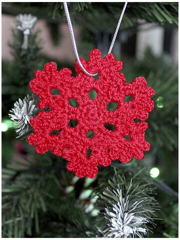 Мастер-класс Снежинка крючком, изображение 6