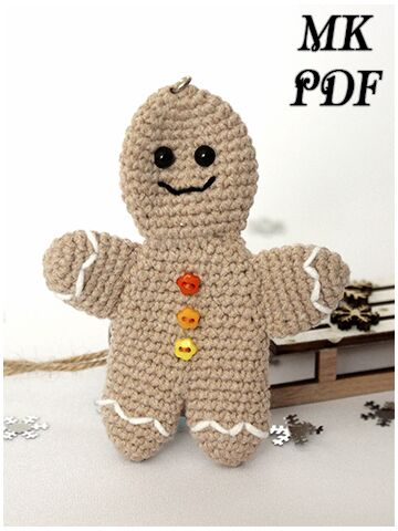 Мастер-класс Пряничный человек крючком