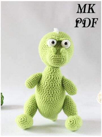 Мастер-класс Динозар крючком