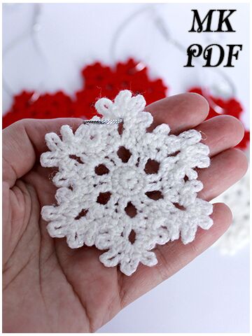 Мастер-класс Снежинка крючком