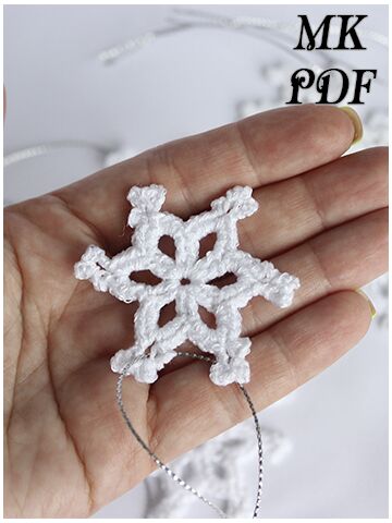 Мастер-класс Снежинка крючком
