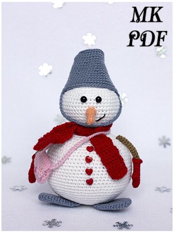 Мастер-класс Снеговик крючком