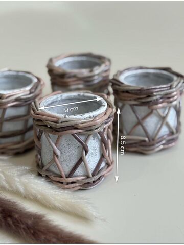 Подсвечник плетеный, изображение 2