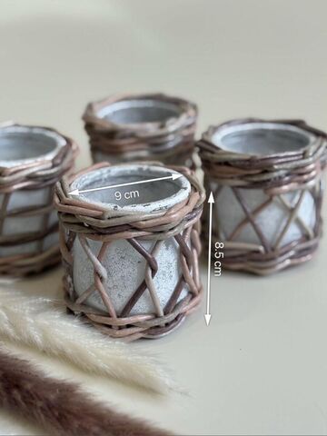 Подсвечник плетеный, изображение 2