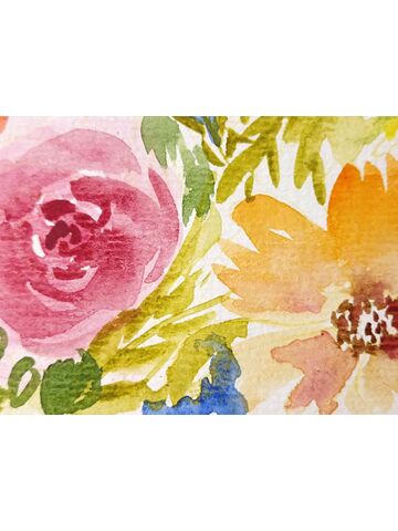 Открытка акварелью Цветы, изображение 4