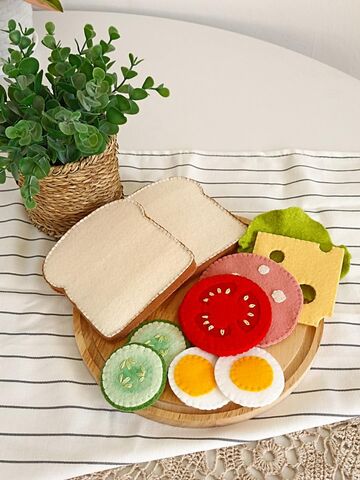 Бутерброд из фетра Развивающая игрушка